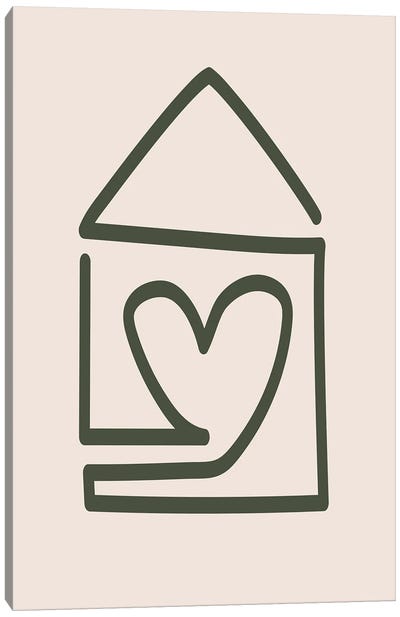 Home Filled With Love Canvas Art Print - Home for the Holidays