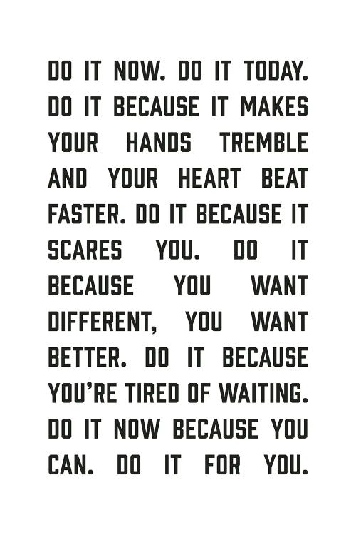 Do It Now by The Native State wall art
