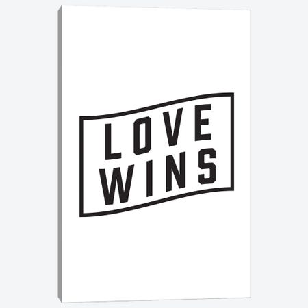 Love Wins Canvas Print #TNS179} by The Native State Canvas Artwork