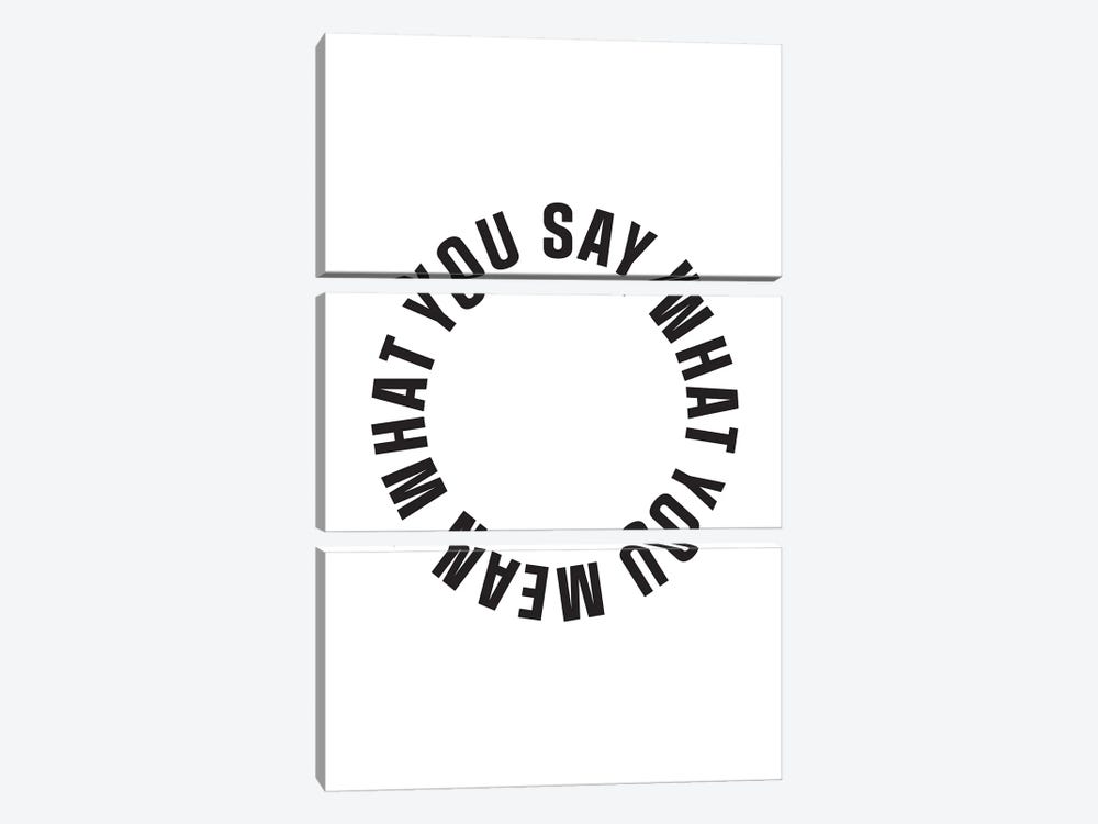 Say What You Mean by The Native State 3-piece Art Print