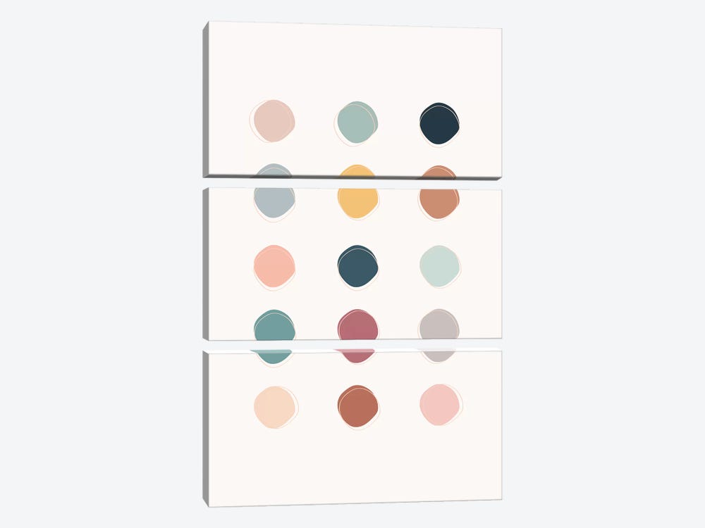 Colour Palette by The Native State 3-piece Canvas Art Print