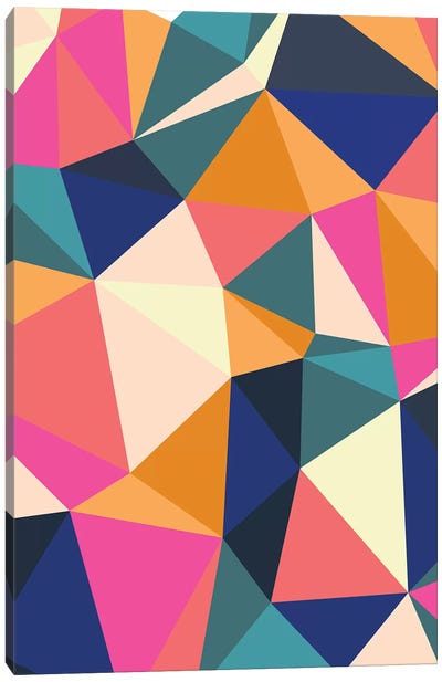 Geometric Burst Canvas Art Print - Shape Up