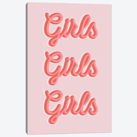 Girls Girls Girls Canvas Print #TNS39} by The Native State Canvas Art