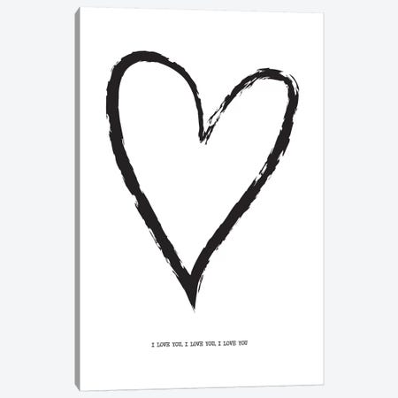 I Love You Canvas Print #TNS49} by The Native State Art Print
