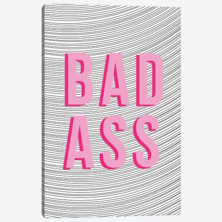 Bad Ass Canvas Print #TNS4} by The Native State Canvas Art
