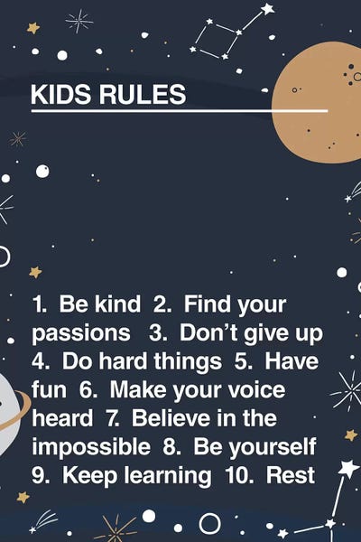 Kids Inspirational Art: Kids Rules by The Native State