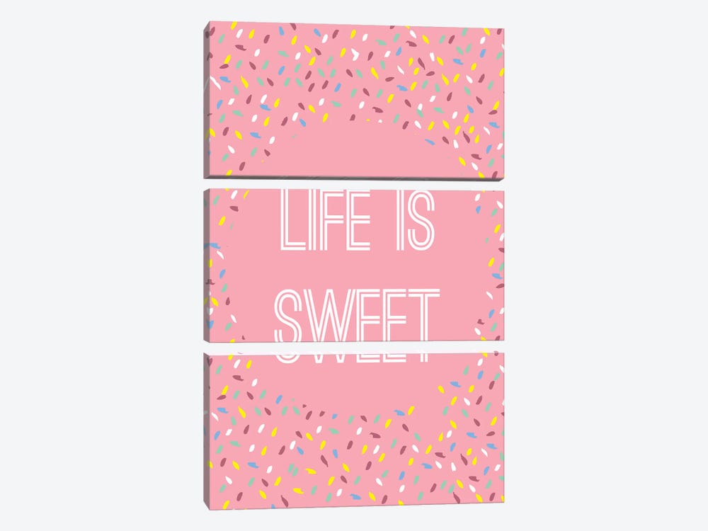 Life Is Sweet 3-piece Canvas Wall Art