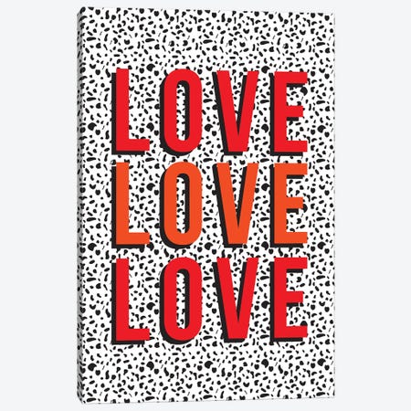 Love Canvas Print #TNS64} by The Native State Canvas Wall Art