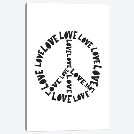 Love And Peace Canvas Print #TNS65} by The Native State Canvas Artwork
