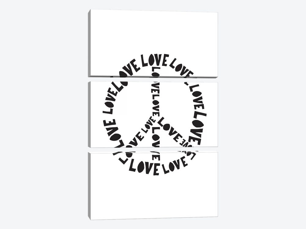 Love And Peace by The Native State 3-piece Canvas Print