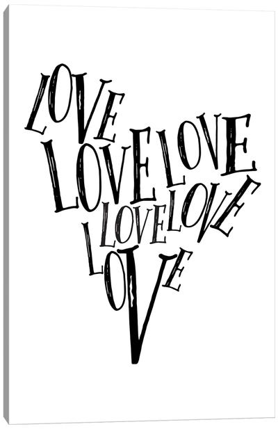 Love Heart Canvas Art Print - The Native State