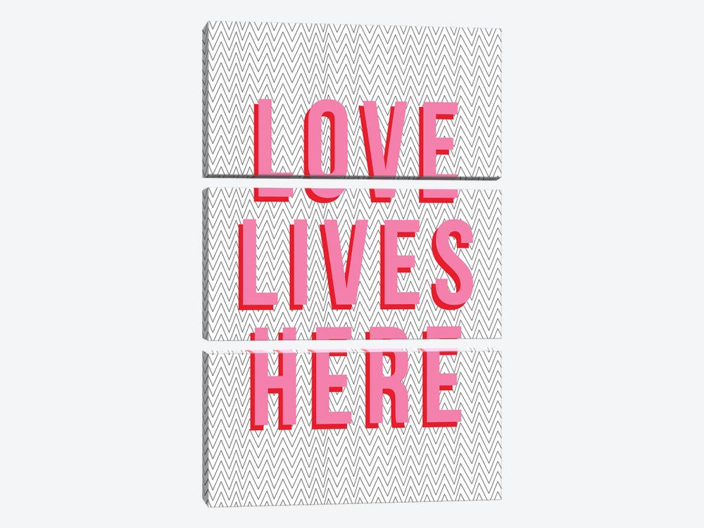 Love Lives Here by The Native State 3-piece Art Print