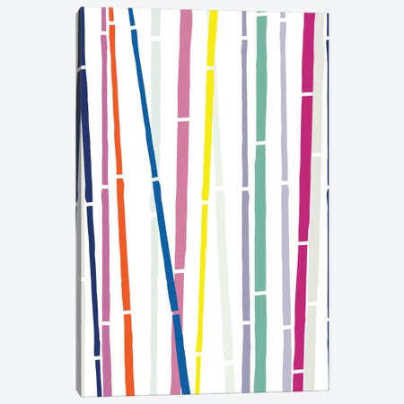 Bamboo Rainbow Canvas Print #TNS6} by The Native State Canvas Wall Art