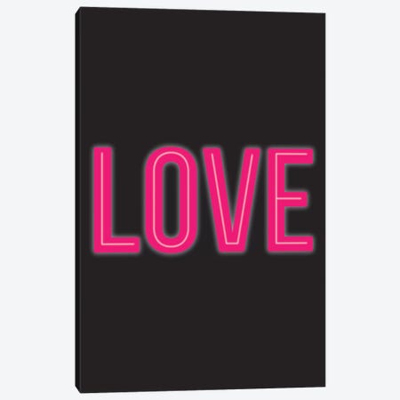 Neon Love Canvas Print #TNS73} by The Native State Canvas Artwork