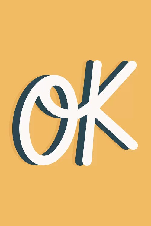 Ok by The Native State wall art