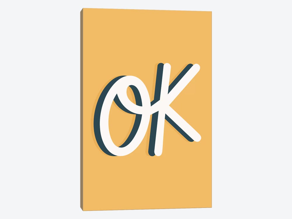 Ok by The Native State 1-piece Canvas Wall Art