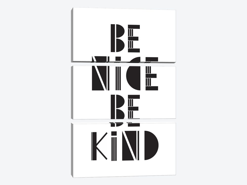 Be Nice Be Kind  3-piece Canvas Artwork