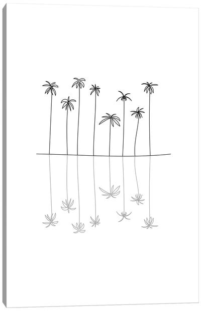 Palm Reflection Canvas Art Print - The Native State