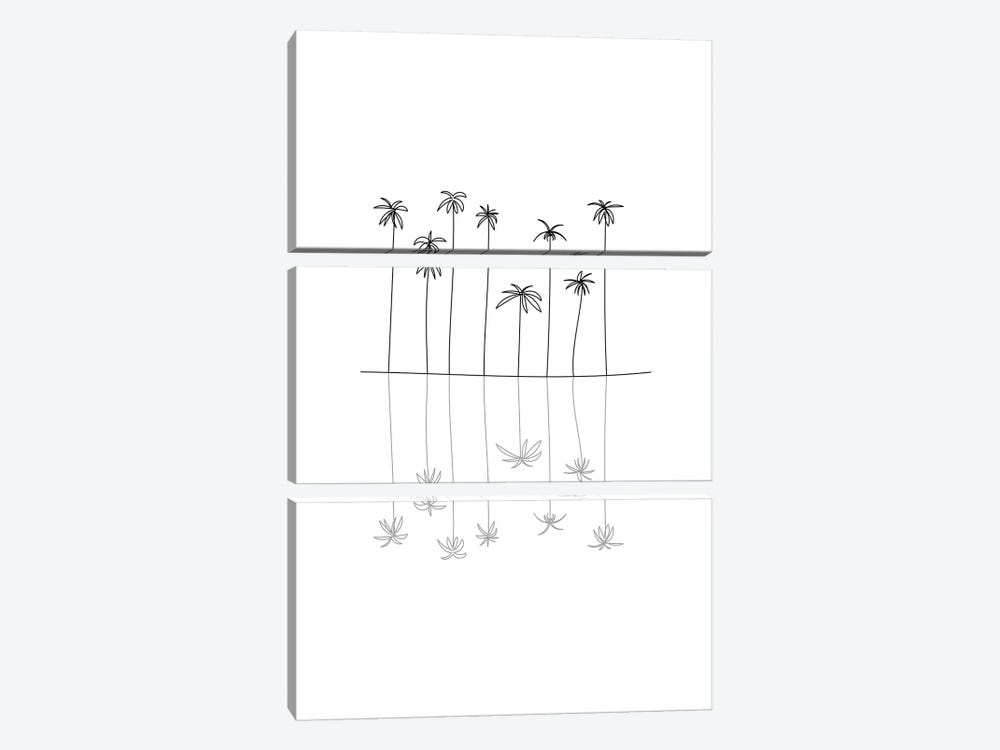 Palm Reflection by The Native State 3-piece Canvas Print