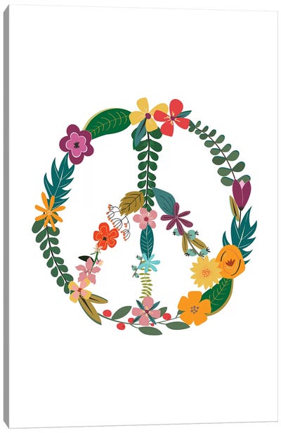 Peace Canvas Art Print - Minimalist Nursery