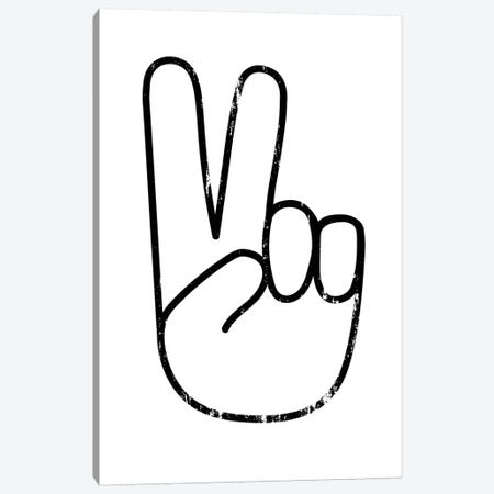 Peace Sign Canvas Print #TNS86} by The Native State Canvas Art