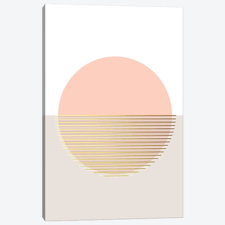 Peachy Skies Canvas Print #TNS87} by The Native State Canvas Artwork