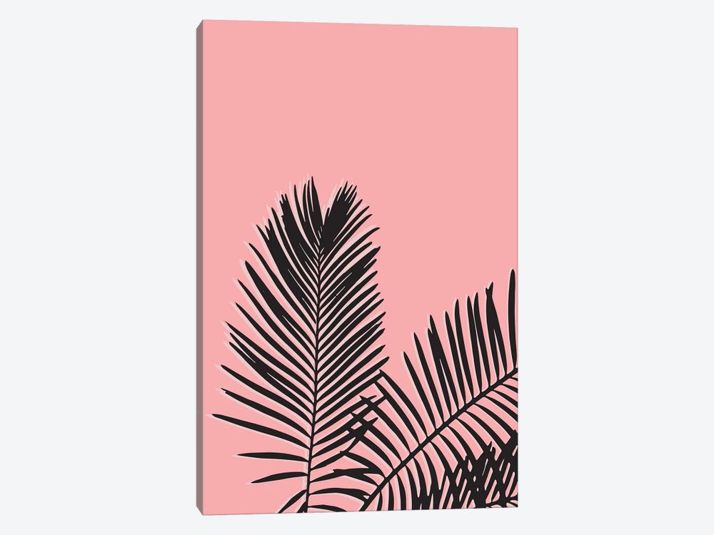 Pink Palm Leaves by The Native State 1-piece Canvas Art