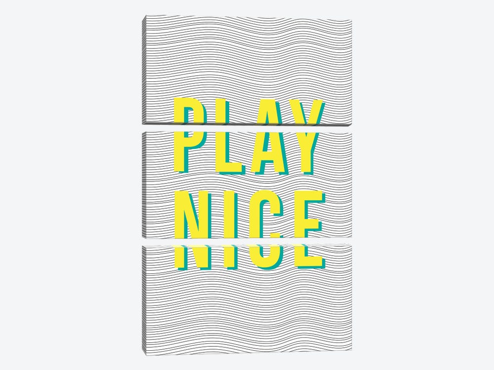 Play Nice by The Native State 3-piece Art Print