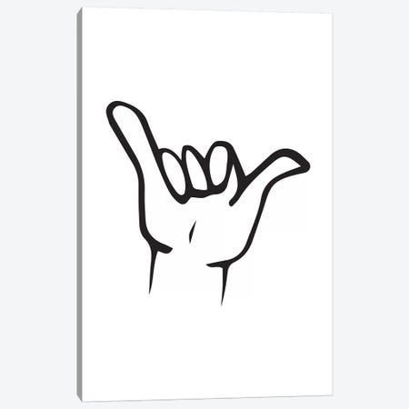 Shaka Canvas Print #TNS98} by The Native State Canvas Artwork