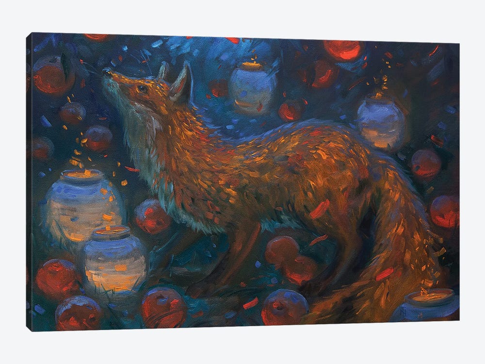 Fox Demon In The Garden by Tatiana Nikolaeva 1-piece Canvas Print