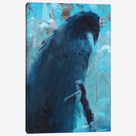 Beloved Of The Raven King Canvas Print #TNV106} by Tatiana Nikolaeva Canvas Art