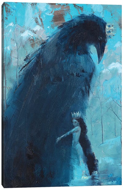 Beloved Of The Raven King Canvas Art Print - Goth Art