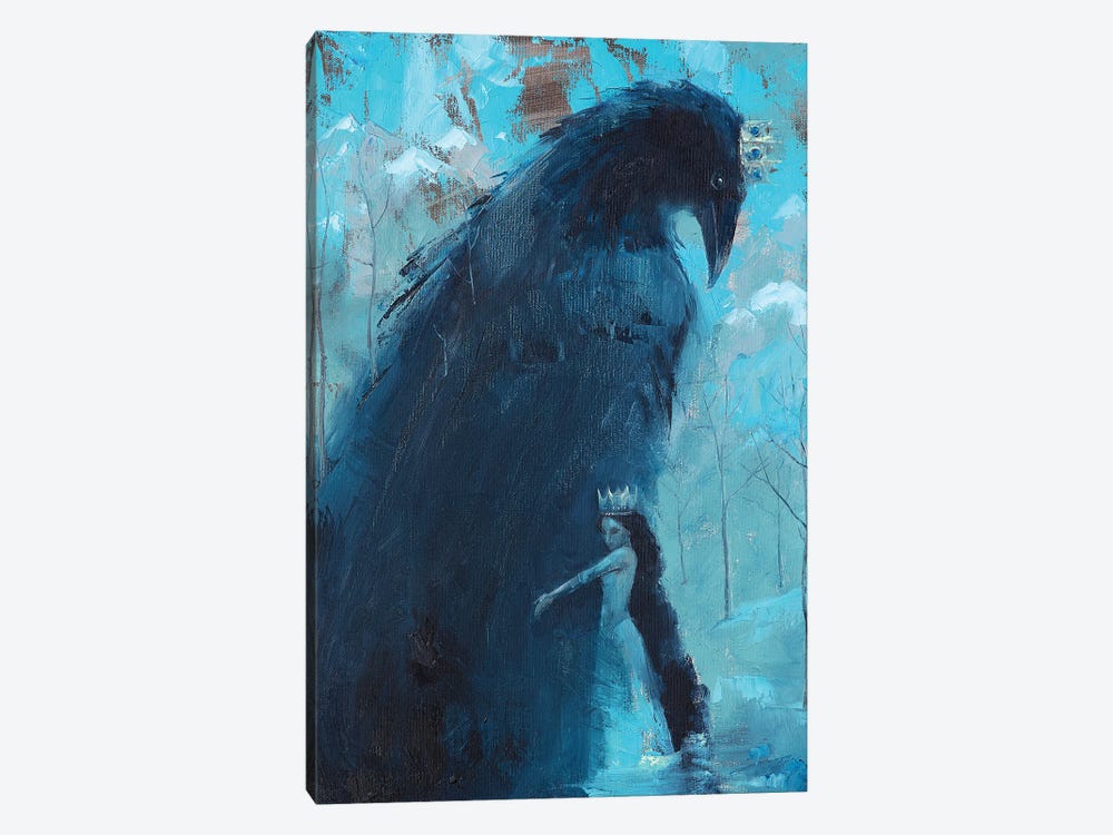 Beloved Of The Raven King by Tatiana Nikolaeva 1-piece Canvas Print
