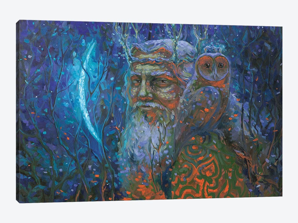 Forest Grandpa by Tatiana Nikolaeva 1-piece Canvas Artwork