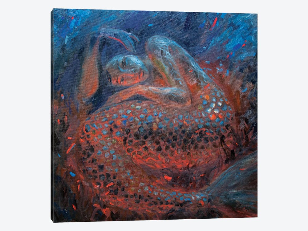 Dreaming Beautiful Mermaid by Tatiana Nikolaeva 1-piece Canvas Artwork