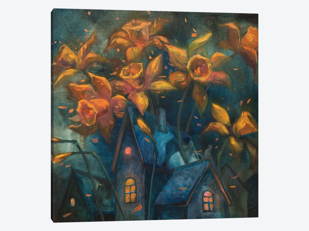 Fairy House In Daffodil Forest by Tatiana Nikolaeva 1-piece Canvas Print