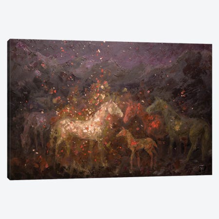 Magic Herd Canvas Print #TNV18} by Tatiana Nikolaeva Art Print