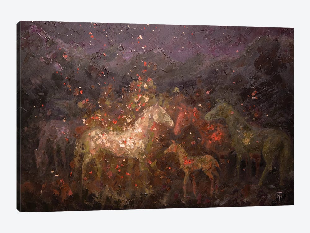 Magic Herd by Tatiana Nikolaeva 1-piece Canvas Print
