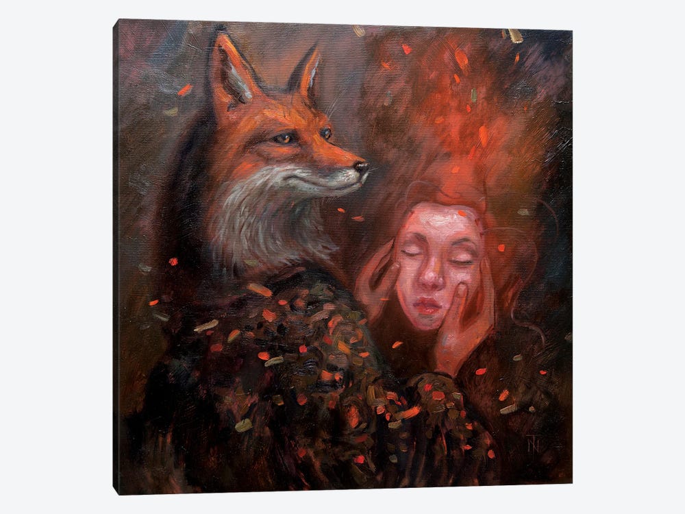 Demon Fox by Tatiana Nikolaeva 1-piece Canvas Artwork