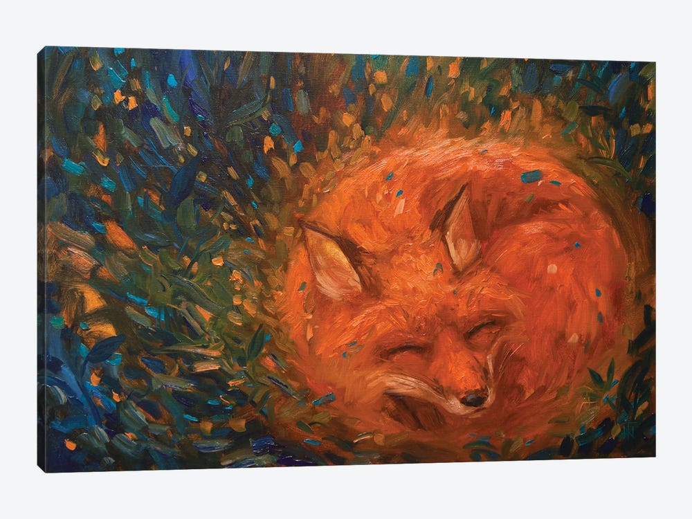 The Dream Of The Magic Fox by Tatiana Nikolaeva 1-piece Canvas Art Print