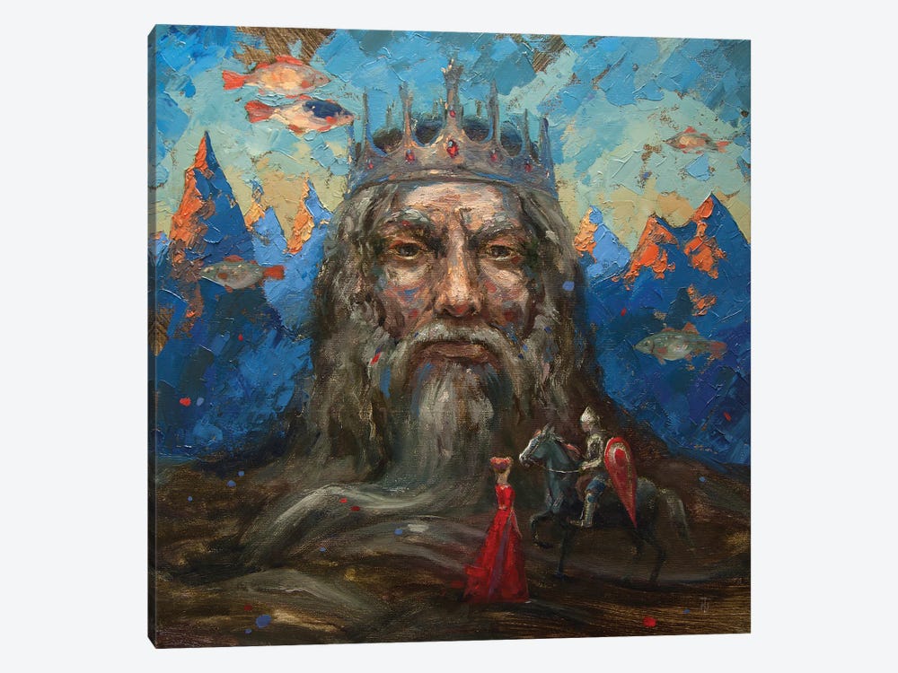 The King's Head. A Strange Story In The Foothills by Tatiana Nikolaeva 1-piece Canvas Wall Art