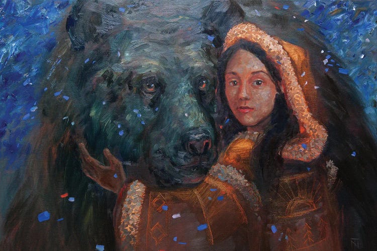 Girl And Bear