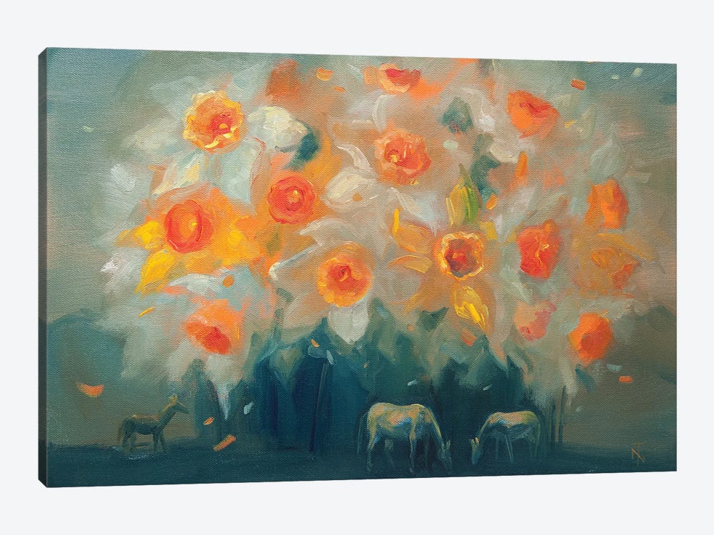 The Garden Of Daffodils by Tatiana Nikolaeva 1-piece Canvas Wall Art