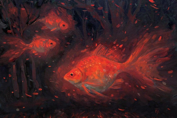 Goldfish In The Red Fairy Forest