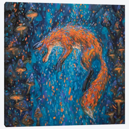Mask Fox Hunting Canvas Print #TNV50} by Tatiana Nikolaeva Canvas Print
