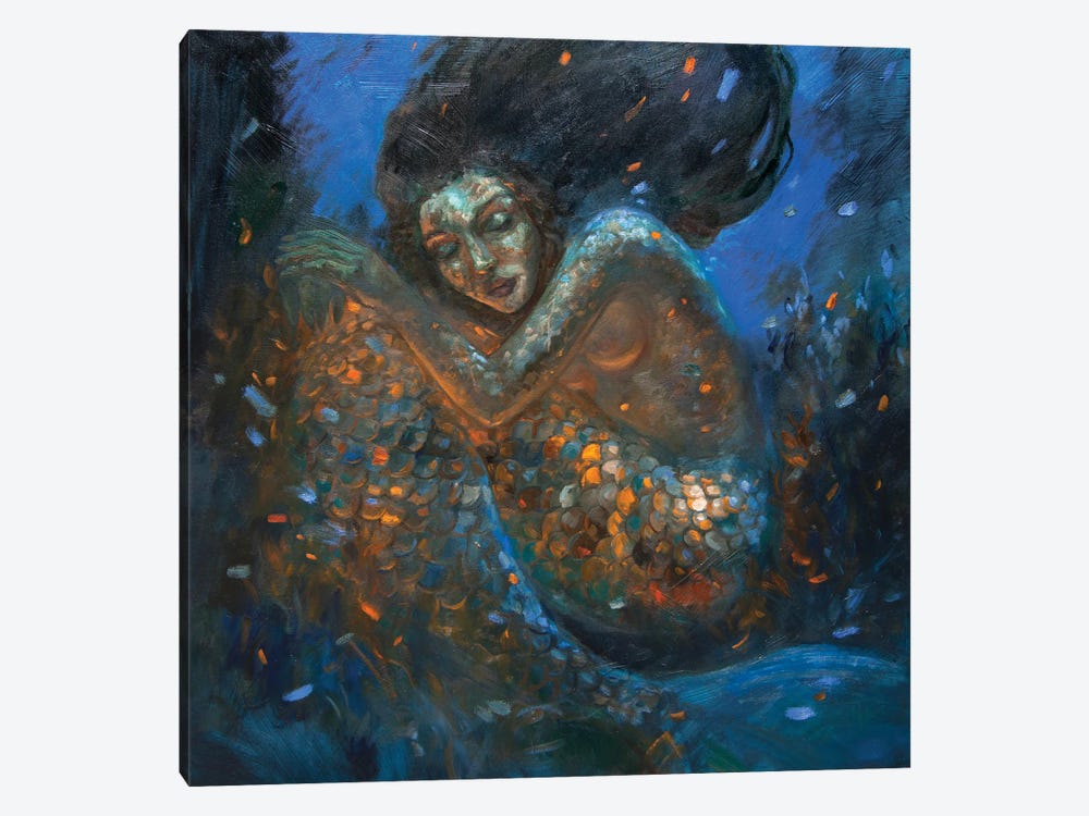 Mermaid Dreams by Tatiana Nikolaeva 1-piece Art Print
