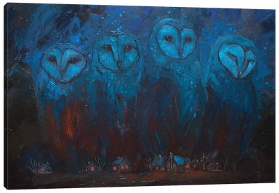 Owl Mountains Canvas Art Print - Tatiana Nikolaeva