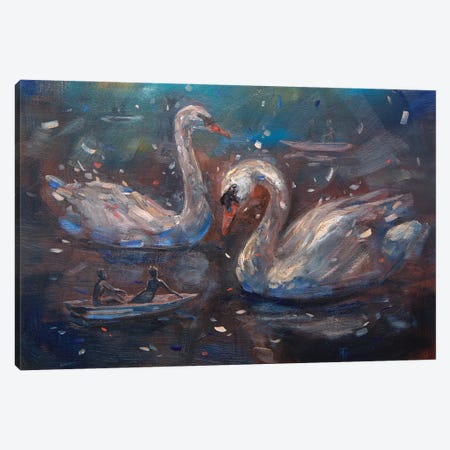 Swan Lake Canvas Print #TNV71} by Tatiana Nikolaeva Canvas Print