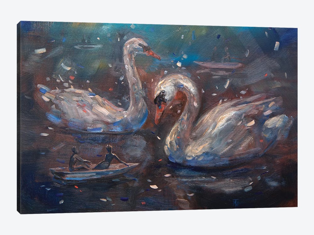 Swan Lake by Tatiana Nikolaeva 1-piece Canvas Artwork