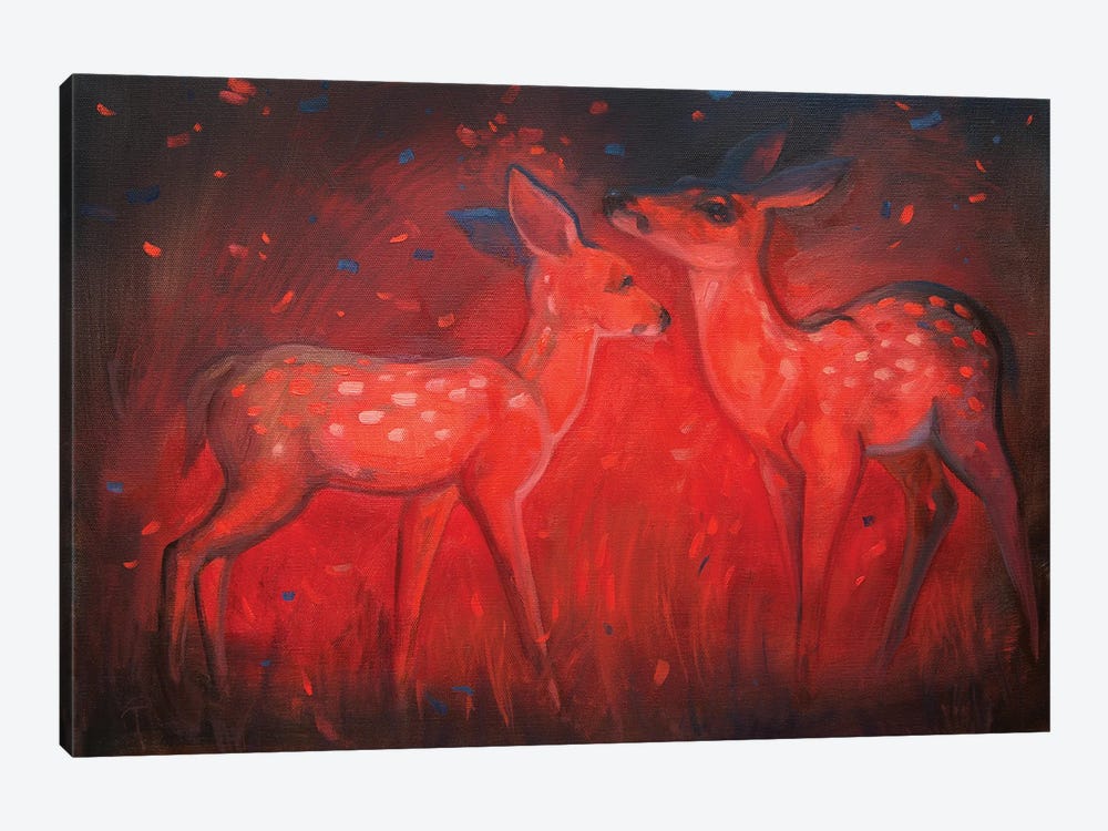 Self-Luminous Deer by Tatiana Nikolaeva 1-piece Canvas Print